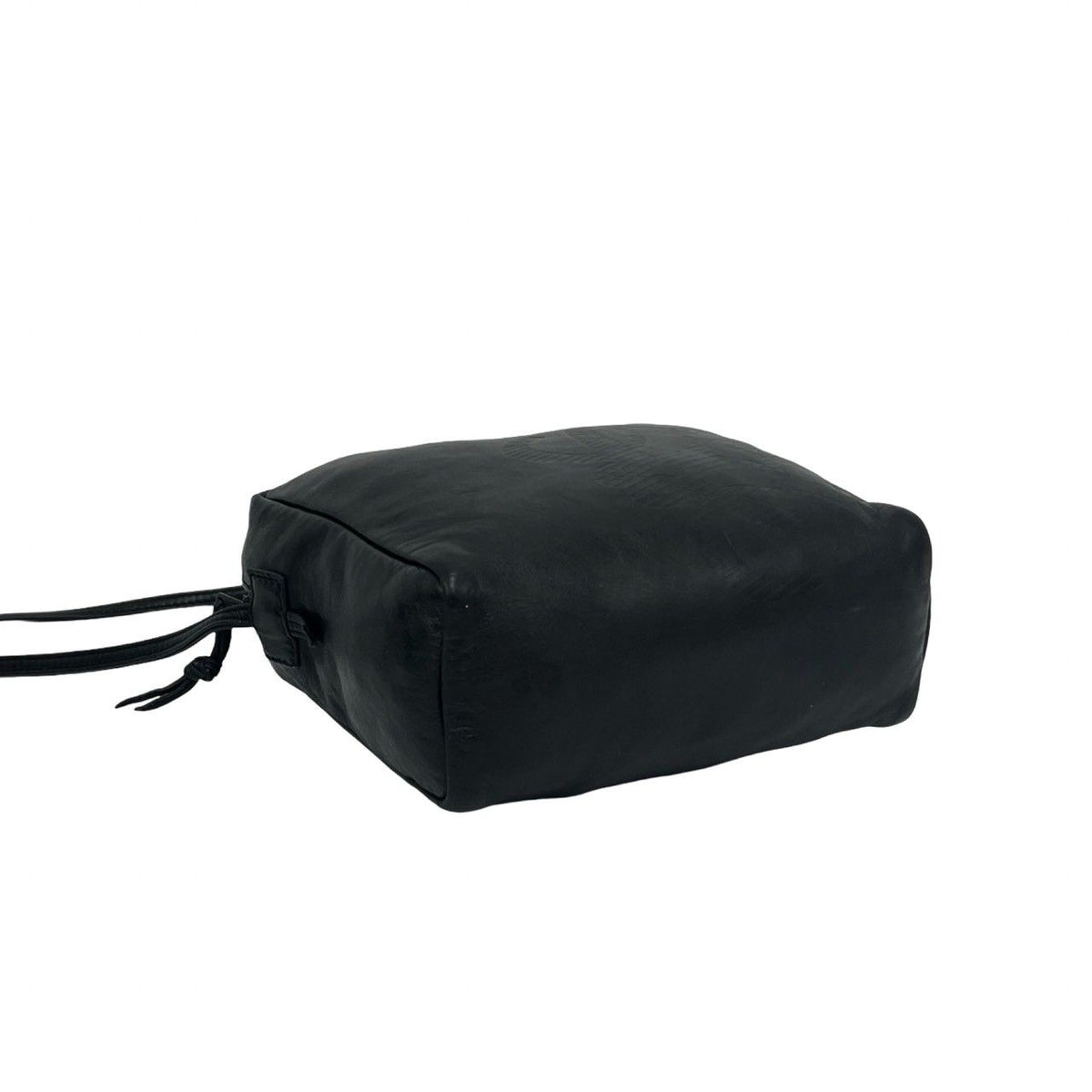 Loewe Vintage Anagram Logo Nappa Leather Mini Shoulder Bag Pochette Black — view 7