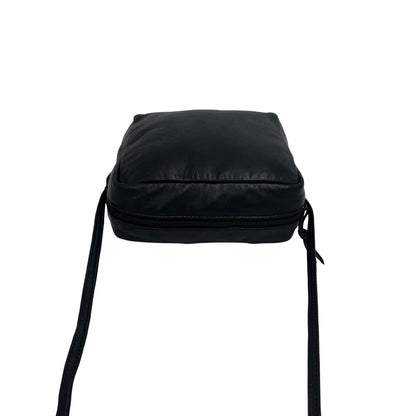 Loewe Vintage Anagram Logo Nappa Leather Mini Shoulder Bag Pochette Black — view 4