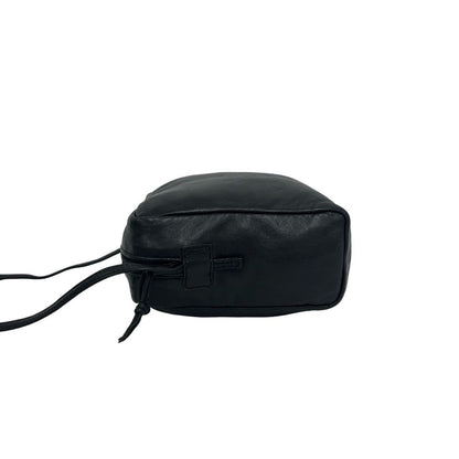 Loewe Vintage Anagram Logo Nappa Leather Mini Shoulder Bag Pochette Black — view 5
