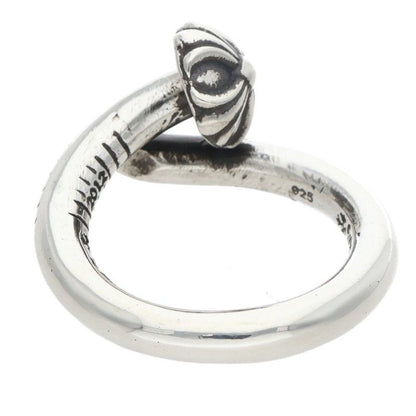 Chrome Hearts Nail Crsball Cross Ball Silver Ring — view 2