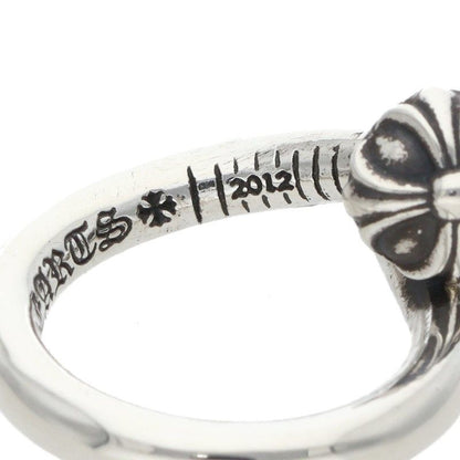 Chrome Hearts Nail Crsball Cross Ball Silver Ring — view 4