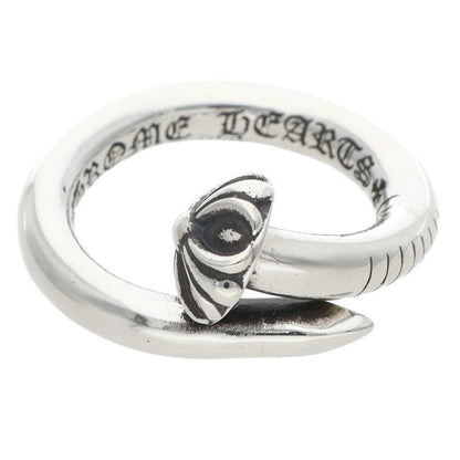 Chrome Hearts Nail Crsball Cross Ball Silver Ring