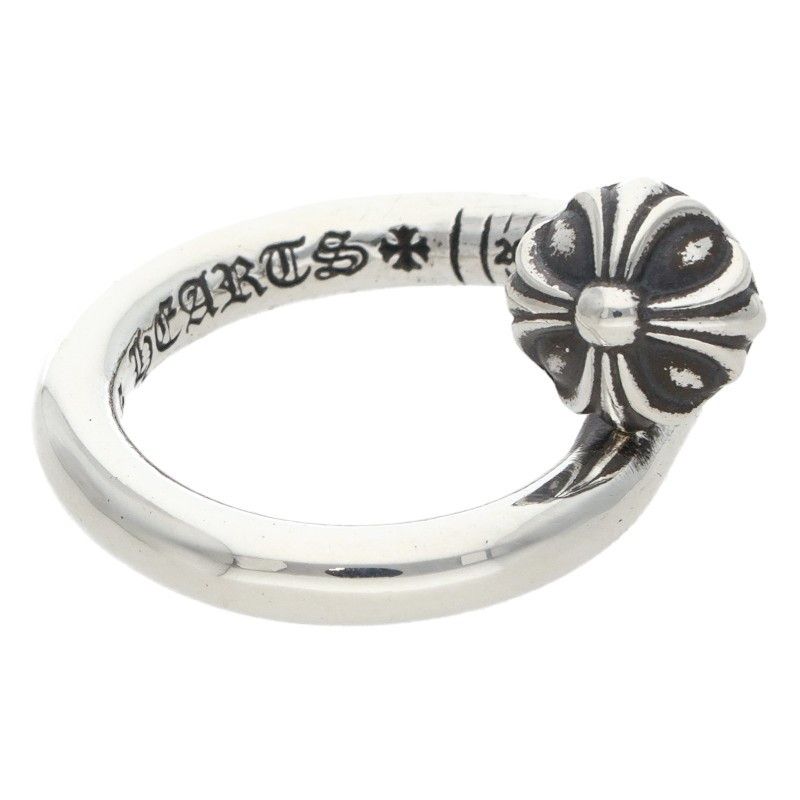 Chrome Hearts Nail Crsball Cross Ball Silver Ring — view 5
