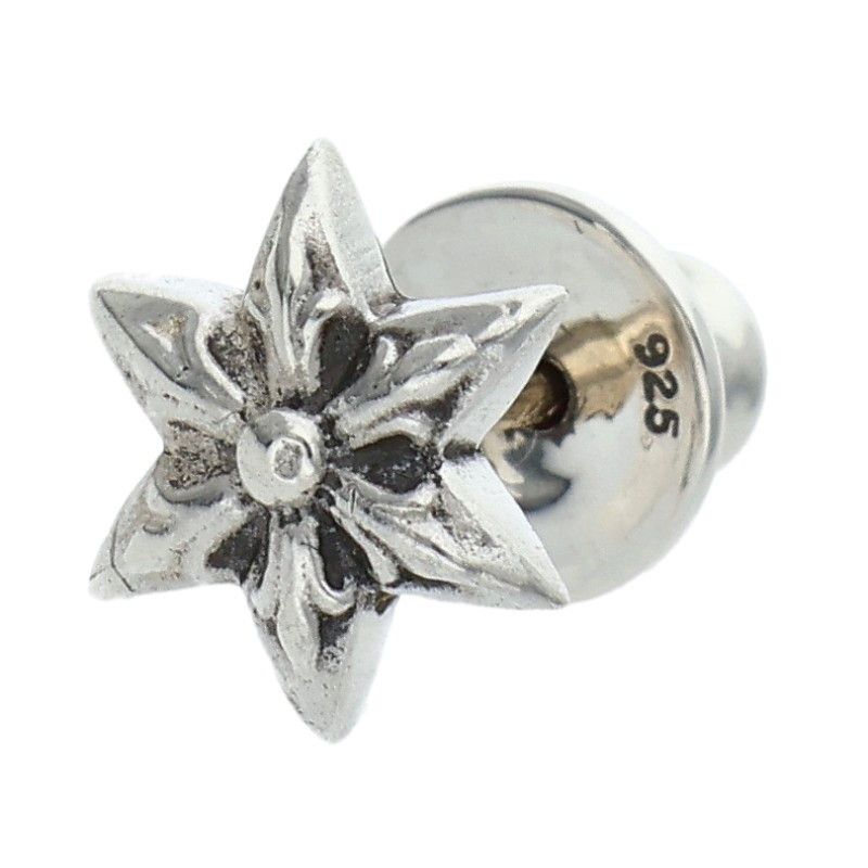 Chrome Hearts CO Star Stud Silver Earrings