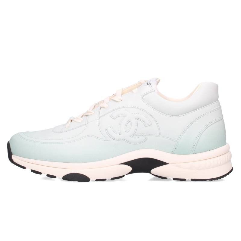 Chanel 24K Print Calfskin CC Logo Gradient Sneakers