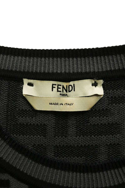 Fendi FF Logo All Over Pattern Knit Top 36 Sweater — view 3