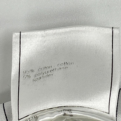 Chanel Coco Button Cotton Pleated Skirt 34 — view 4