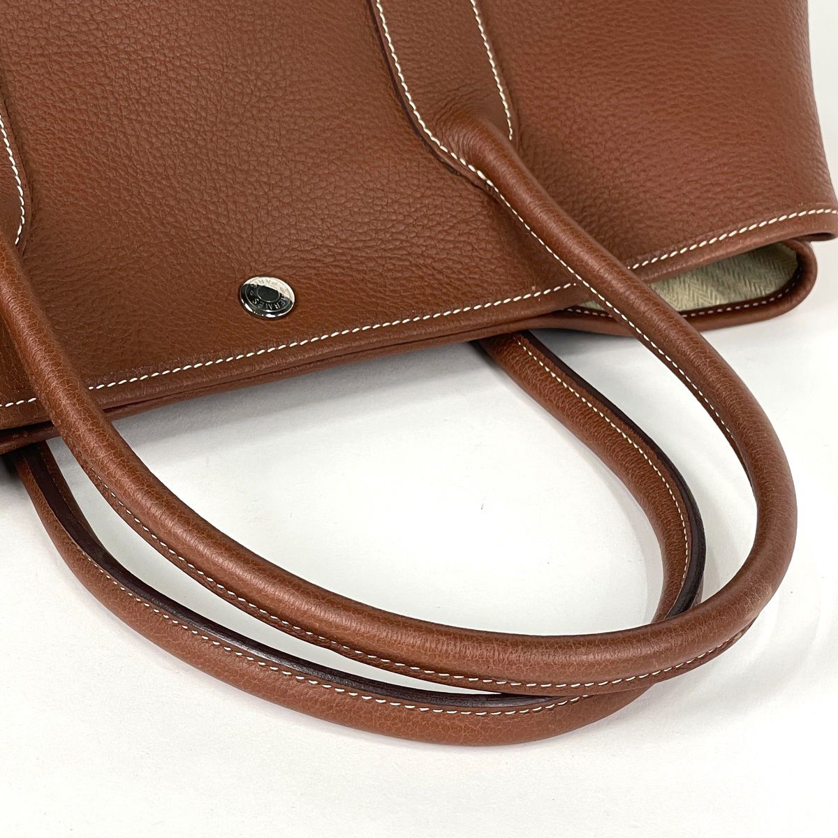 Hermes Garden Party PM Tote Bag Negonda Brown Dando — view 8