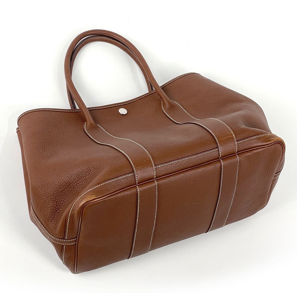 Hermes Garden Party PM Tote Bag Negonda Brown Dando — view 2