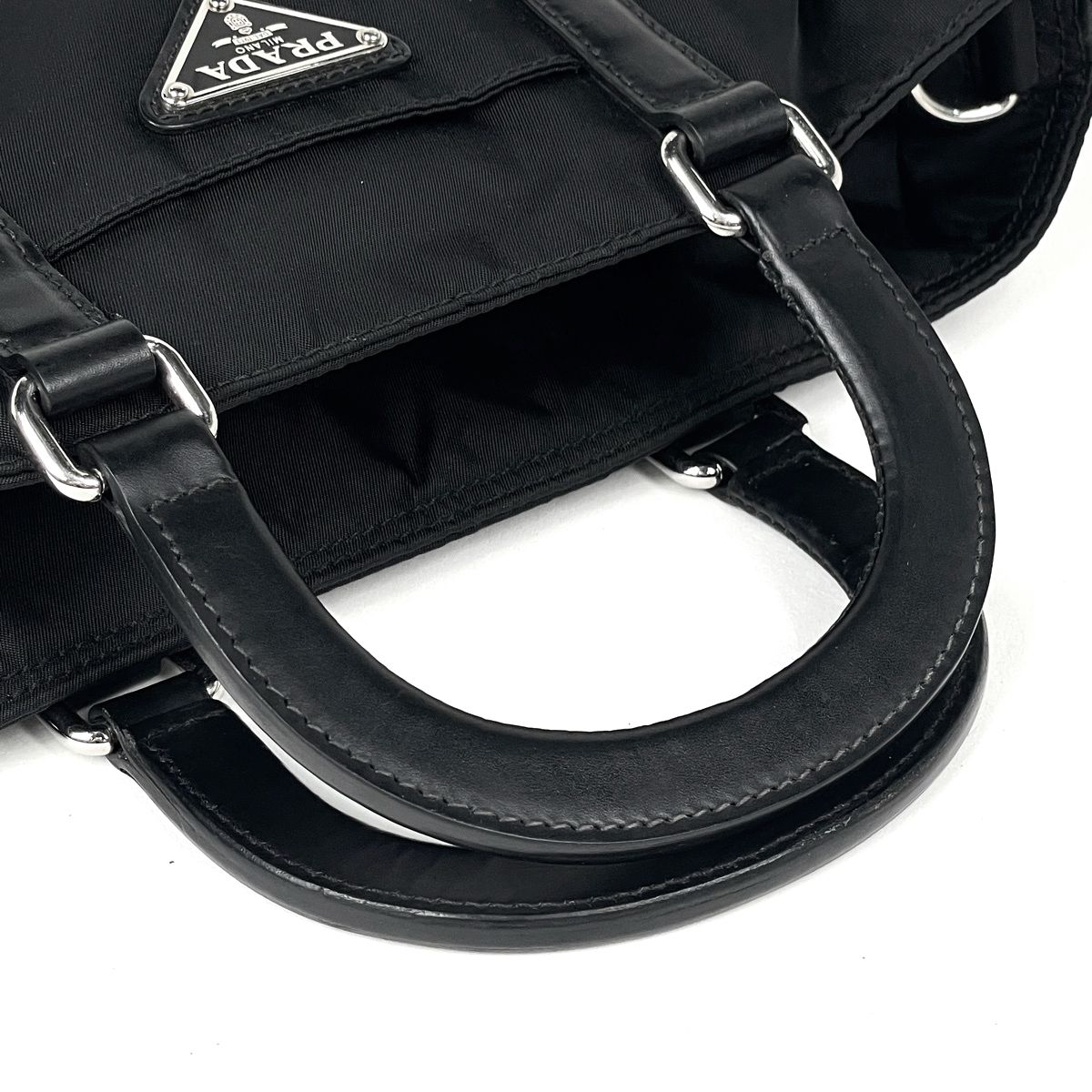 Prada Handbag Tessuto Nylon Nero — view 6