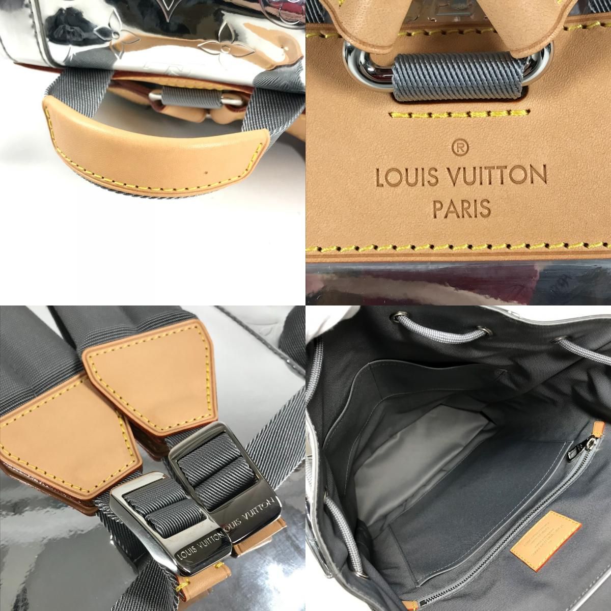 Louis Vuitton Backpack PM Leather Silver — view 8