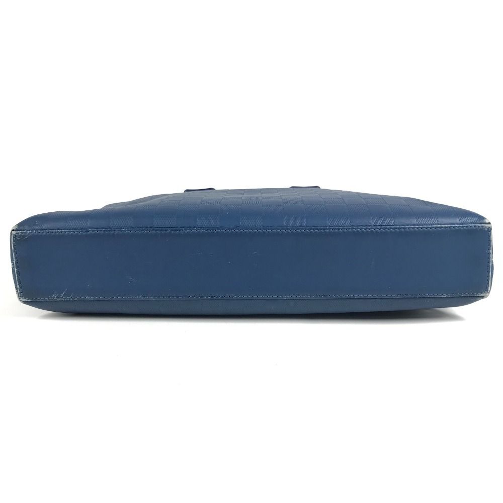 Louis Vuitton Business Bag Porte Documents Jour PDJ Damier Infini Leather Blue — view 5