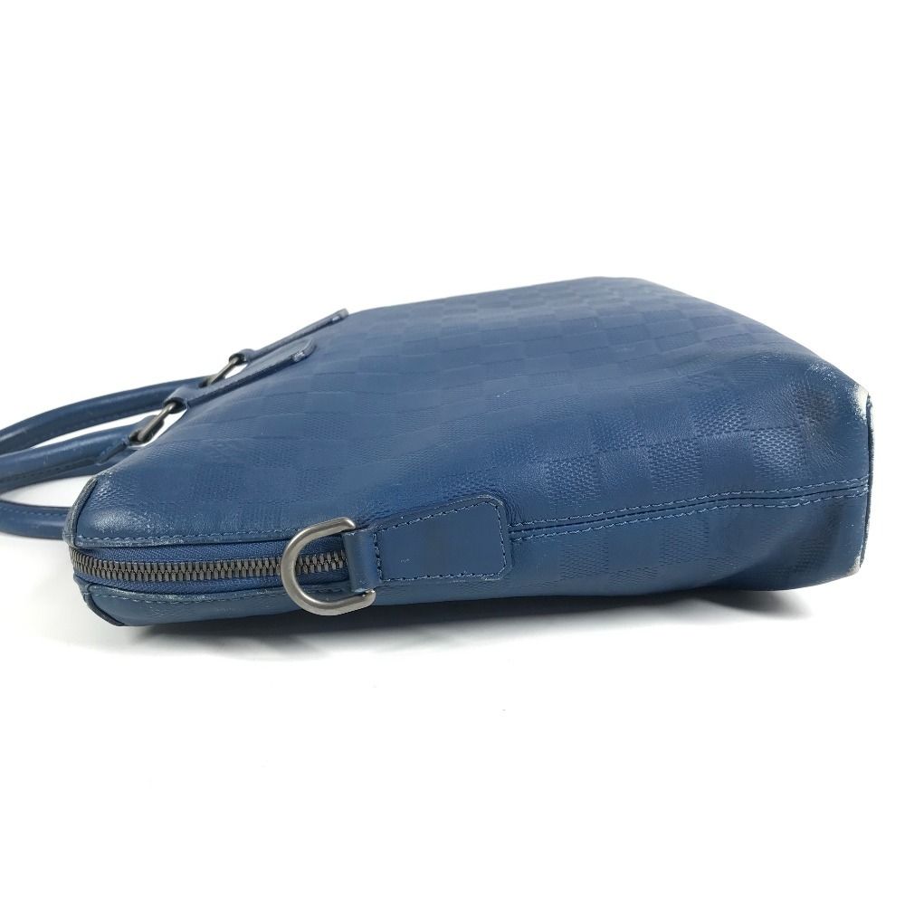Louis Vuitton Business Bag Porte Documents Jour PDJ Damier Infini Leather Blue — view 4