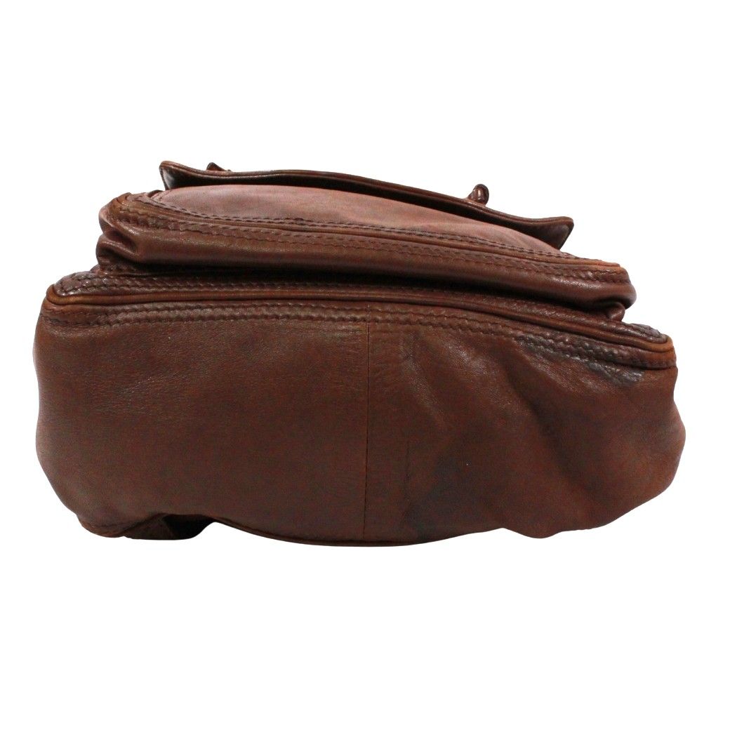 Bottega Veneta Intrecciato Backpack Leather Brown Gold — view 4