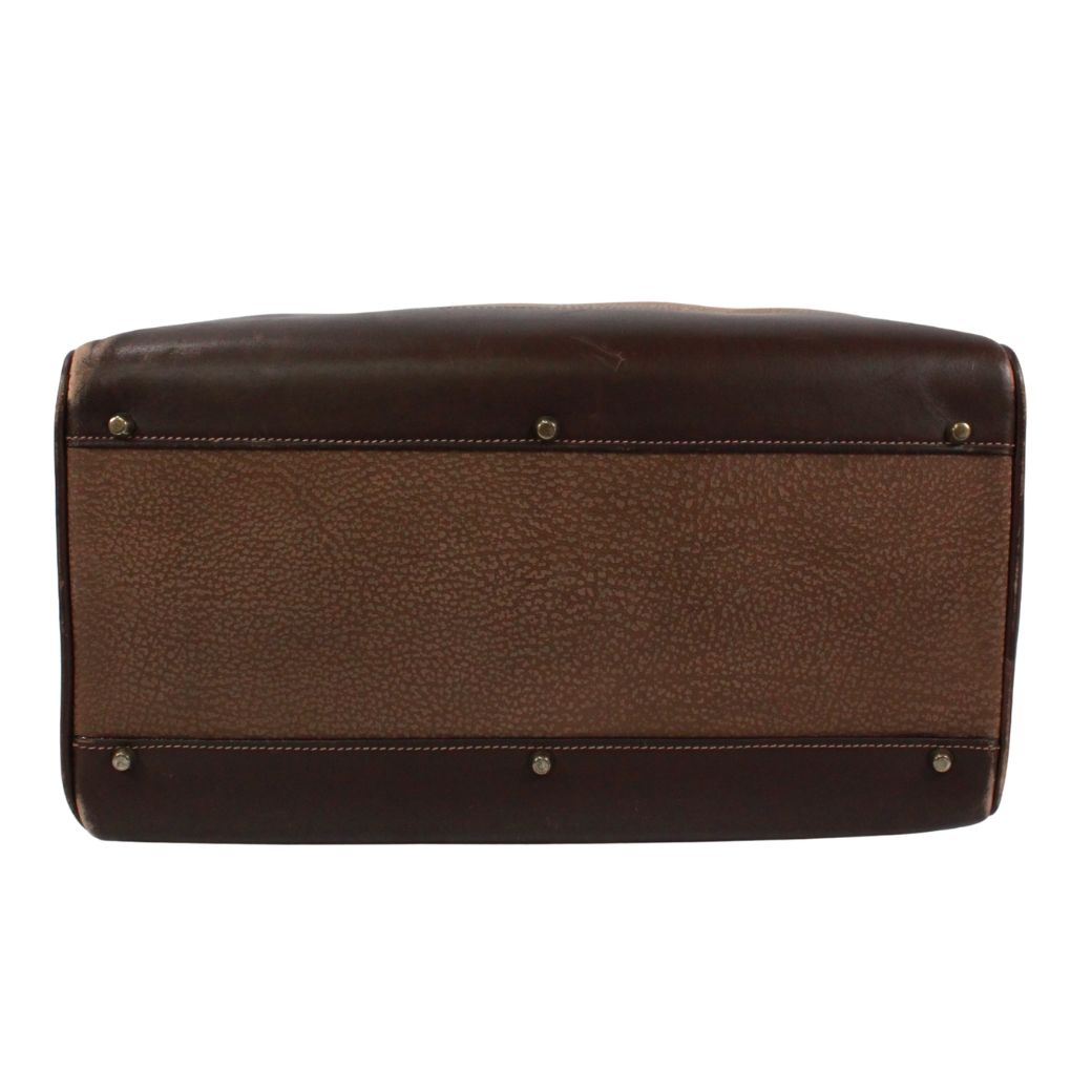Gucci Leather Brown Boston Bag Gold — view 4