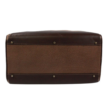 Gucci Leather Brown Boston Bag Gold — view 4
