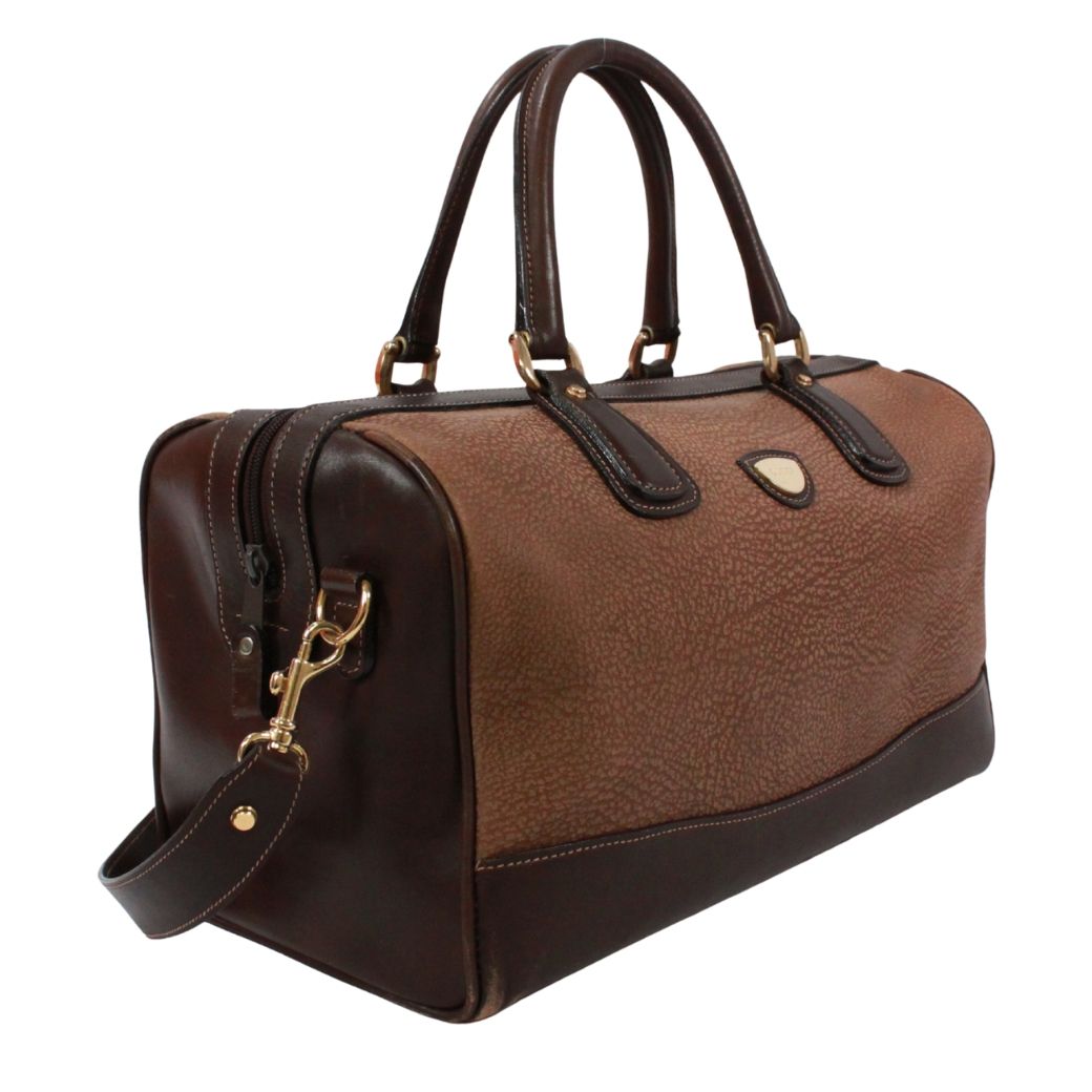 Gucci Leather Brown Boston Bag Gold — view 2