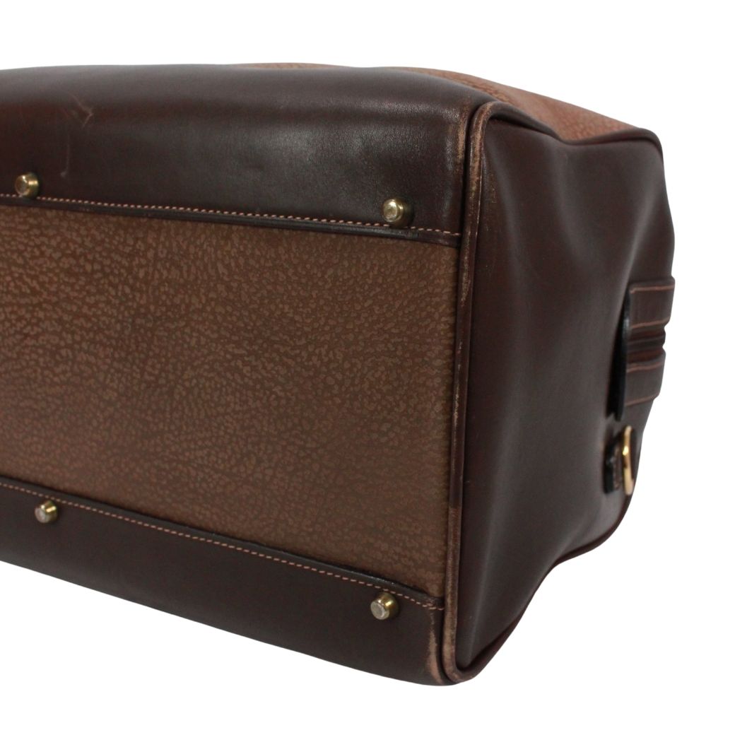 Gucci Leather Brown Boston Bag Gold — view 5
