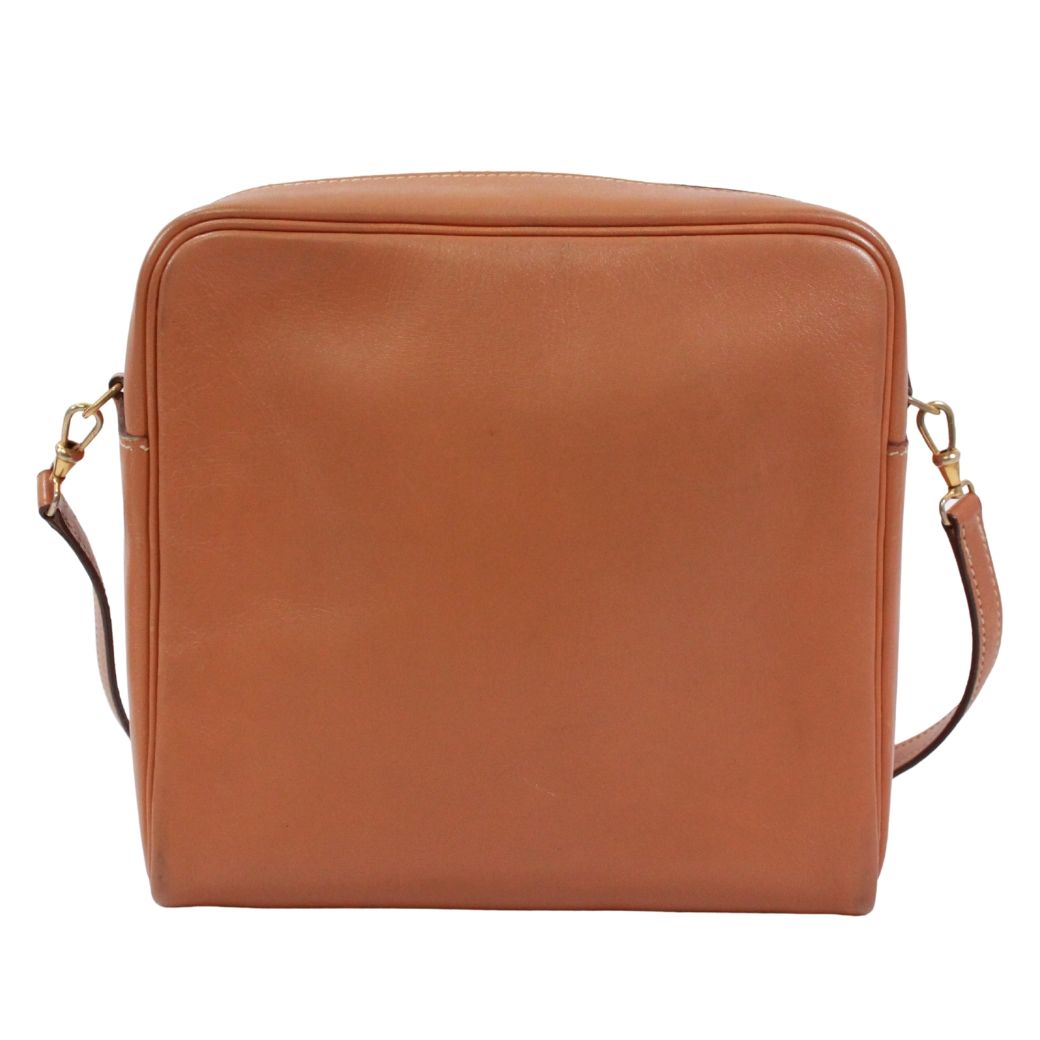 Hermes Jockey Mini Vache Hunter Brown Shoulder Bag Gold — view 3