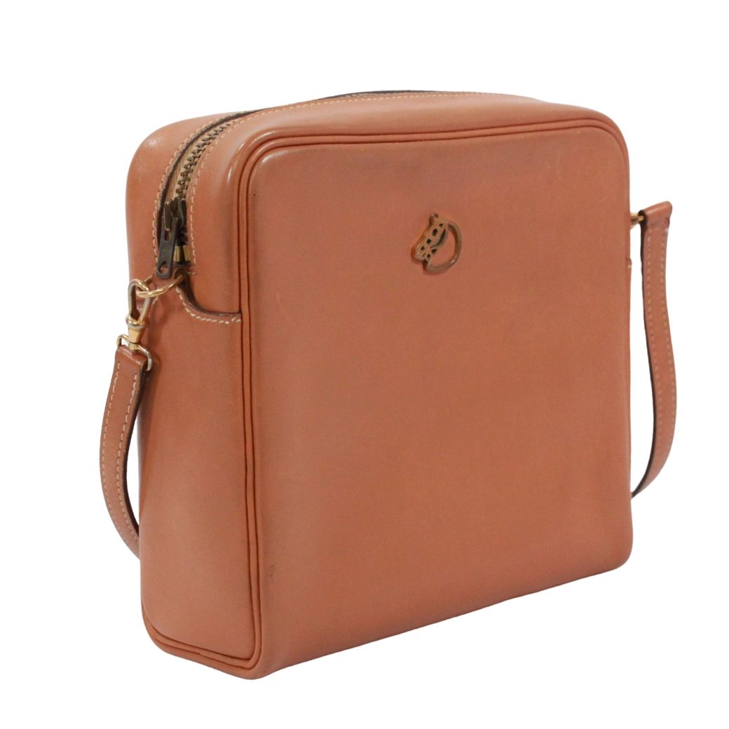 Hermes Jockey Mini Vache Hunter Brown Shoulder Bag Gold — view 2