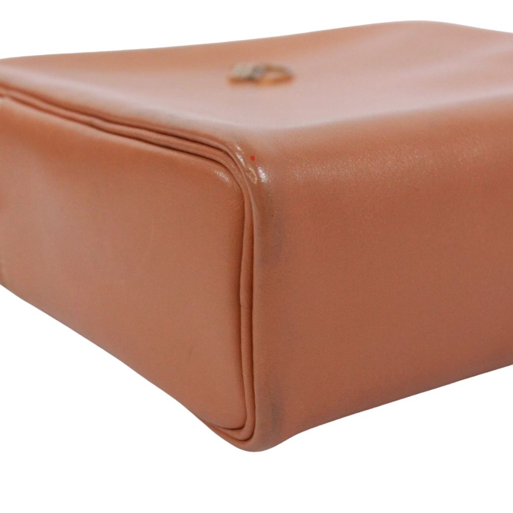 Hermes Jockey Mini Vache Hunter Brown Shoulder Bag Gold — view 6