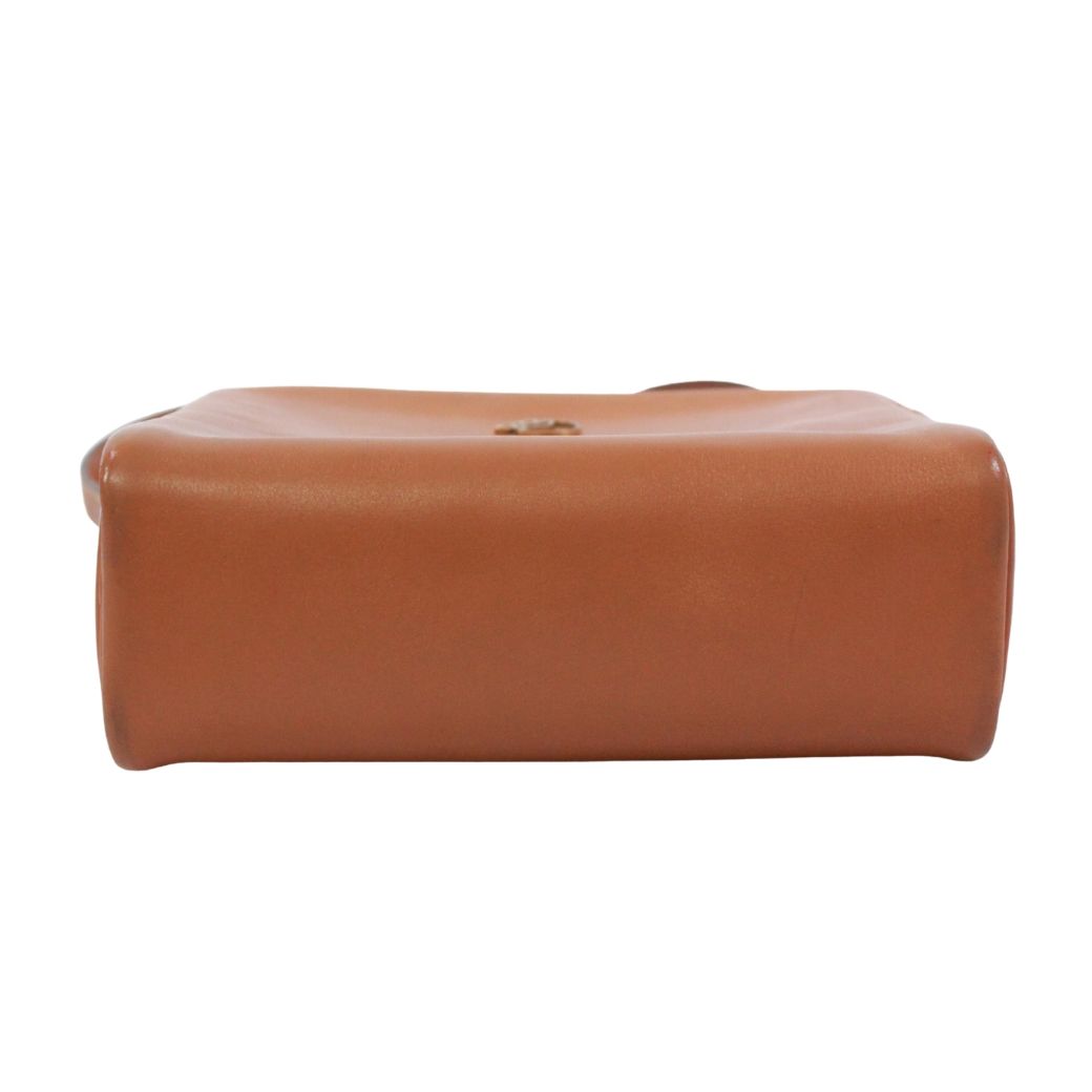Hermes Jockey Mini Vache Hunter Brown Shoulder Bag Gold — view 4