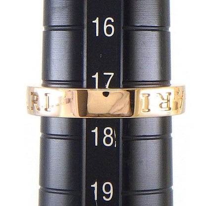Bvlgari Ring B.Zero1 Essential Band Logo Double Point Diamond 18K Pink Gold — view 6