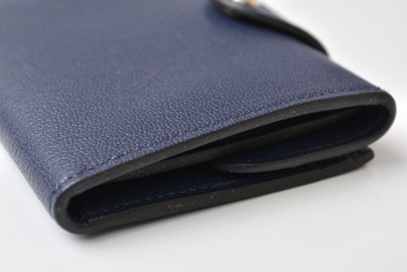 Hermes Card Case Coin Mini Wallet Illiade Compact Blue — view 4
