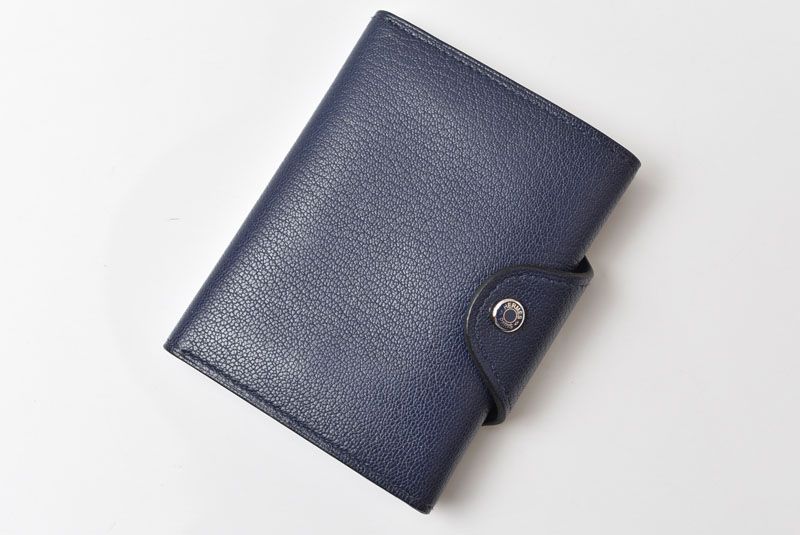 Hermes Card Case Coin Mini Wallet Illiade Compact Blue — view 2