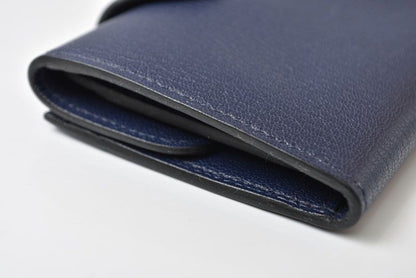 Hermes Card Case Coin Mini Wallet Illiade Compact Blue — view 5