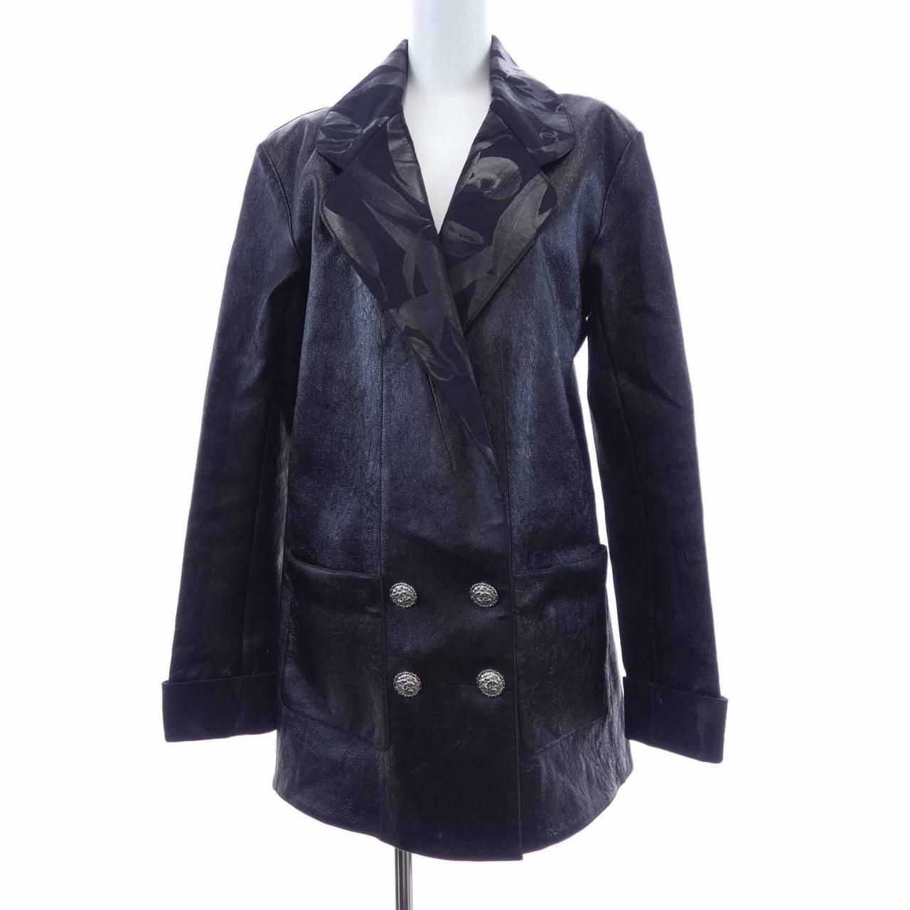 Chanel Leather Jacket Black