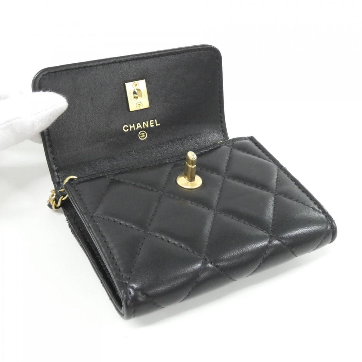 Chanel Chain Clutch Black — view 7