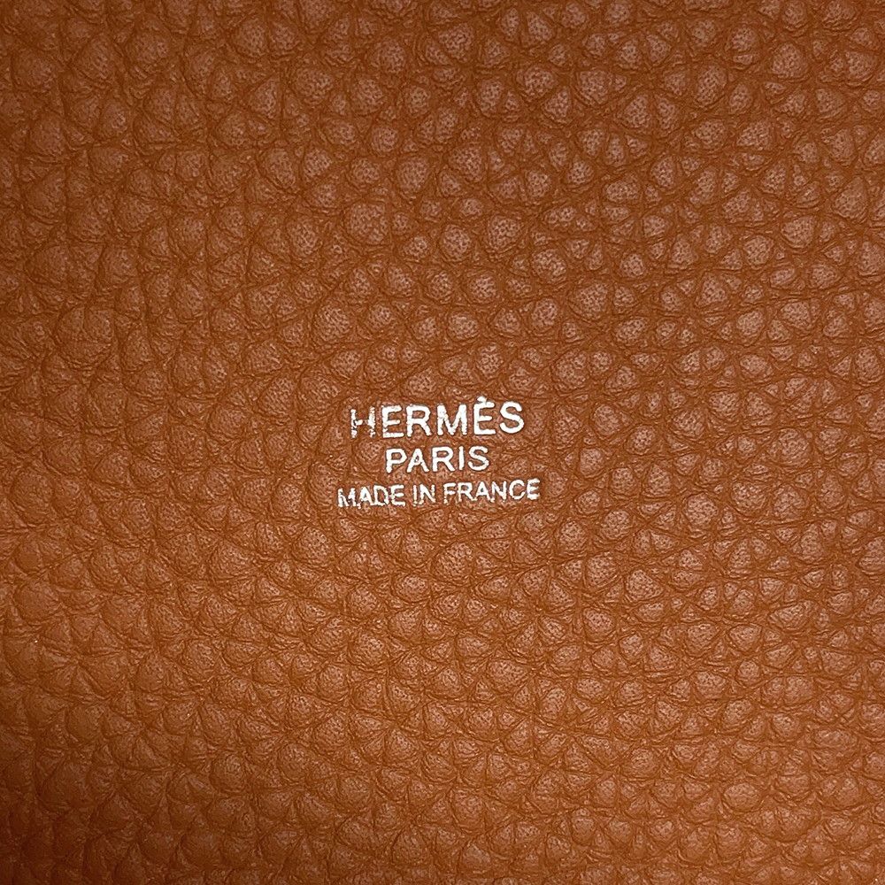 Hermes Handbag Picotin Lock PM Gold Silver Taurillon Clemence Tote Bag — view 6