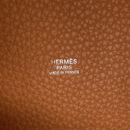Hermes Handbag Picotin Lock PM Gold Silver Taurillon Clemence Tote Bag — view 6