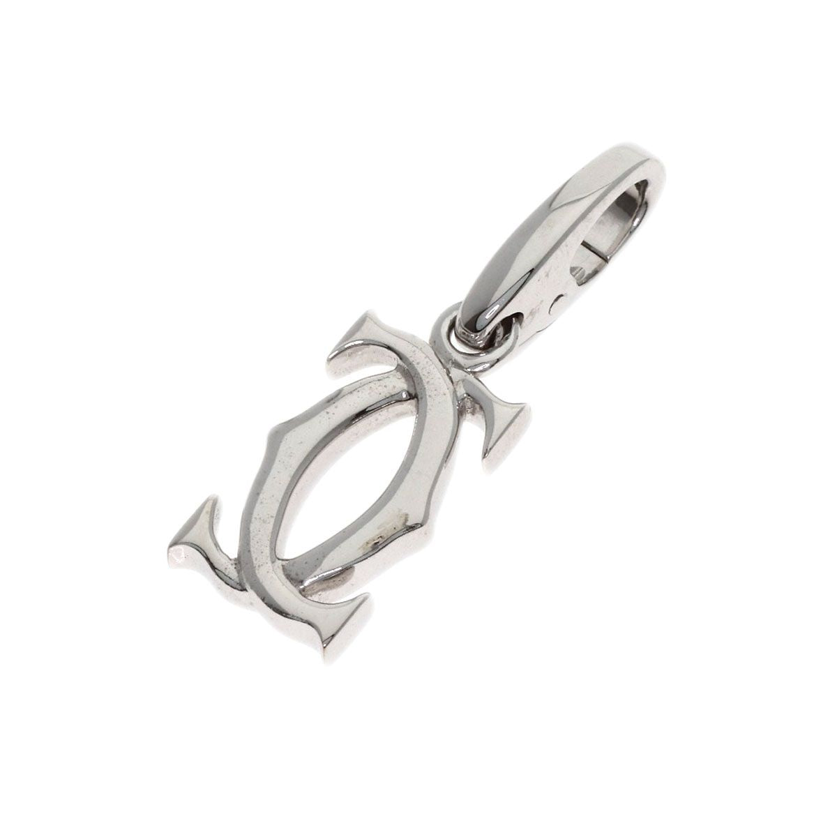 Cartier 2C Charm Pendant 18K White Gold