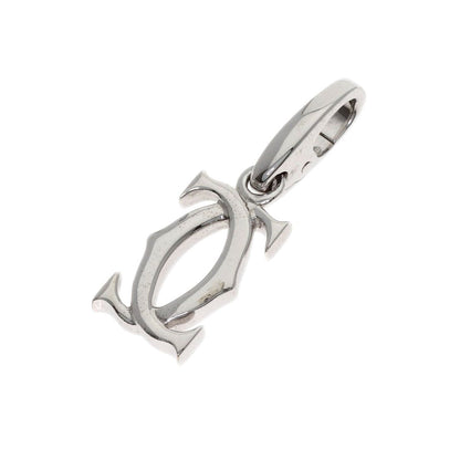 Cartier 2C Charm Pendant 18K White Gold