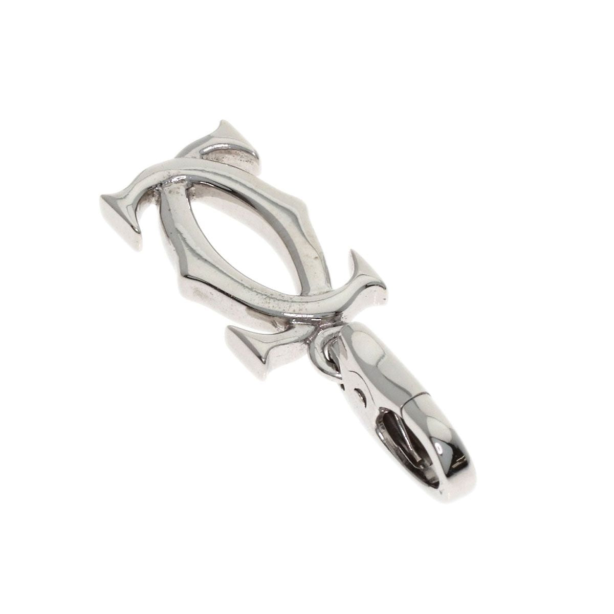 Cartier 2C Charm Pendant 18K White Gold — view 2