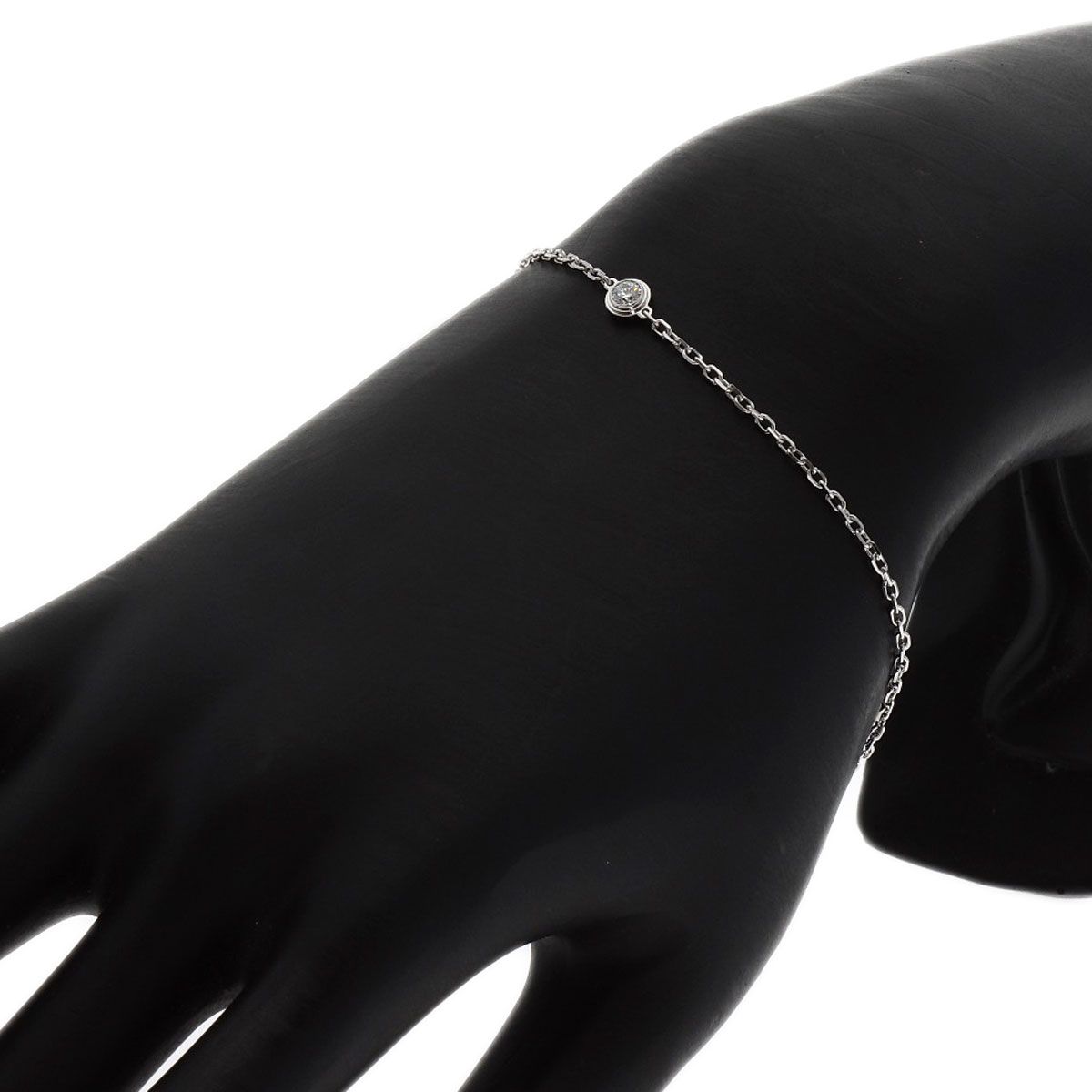 Cartier Diamants Legers SM Diamond Bracelet 18K White Gold — view 6