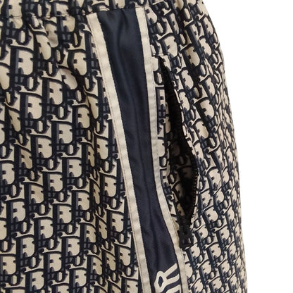 Dior Oblique Technical Taffeta Long Skirt 38 Navy — view 7