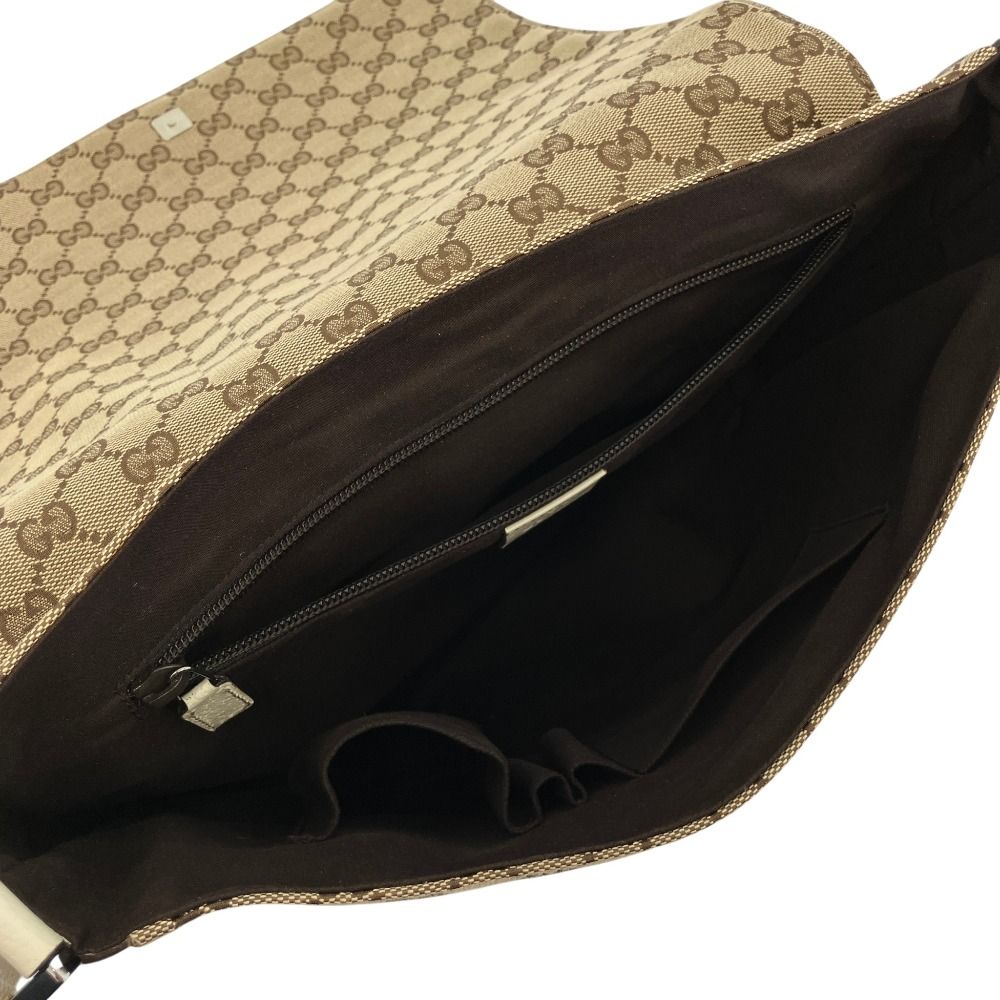 Gucci GG Canvas Messenger Bag Beige — view 8