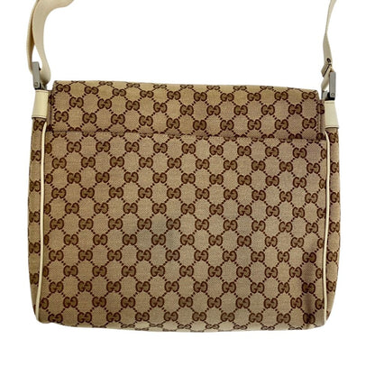 Gucci GG Canvas Messenger Bag Beige — view 3