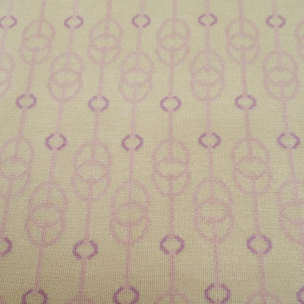 Hermes Cliquetis Silk Knit Dress Chaine D'Ancre Jacquard Short Sleeve 36 Beige — view 3