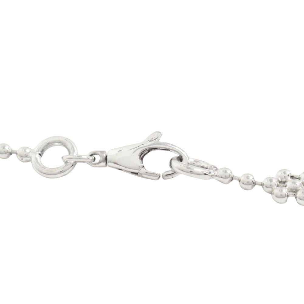Gucci Interlocking G Flower Motif Necklace Silver — view 2