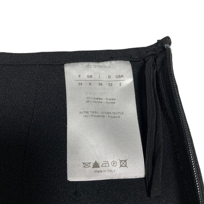 Dior Lace Trim Mini Skirt 38 Black — view 7
