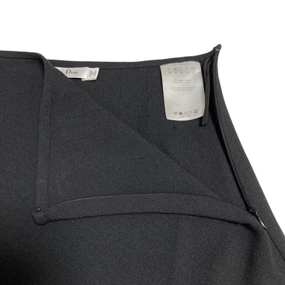 Dior Lace Trim Mini Skirt 38 Black — view 4