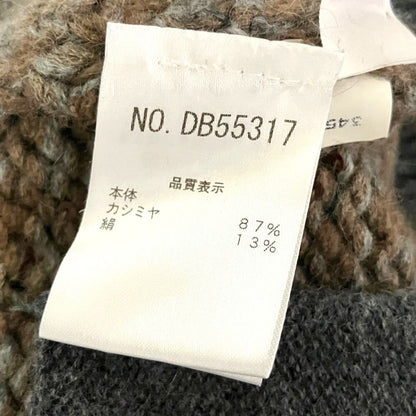 Brunello Cucinelli Cashmere Silk Sequin Knit Cardigan S Brown — view 5