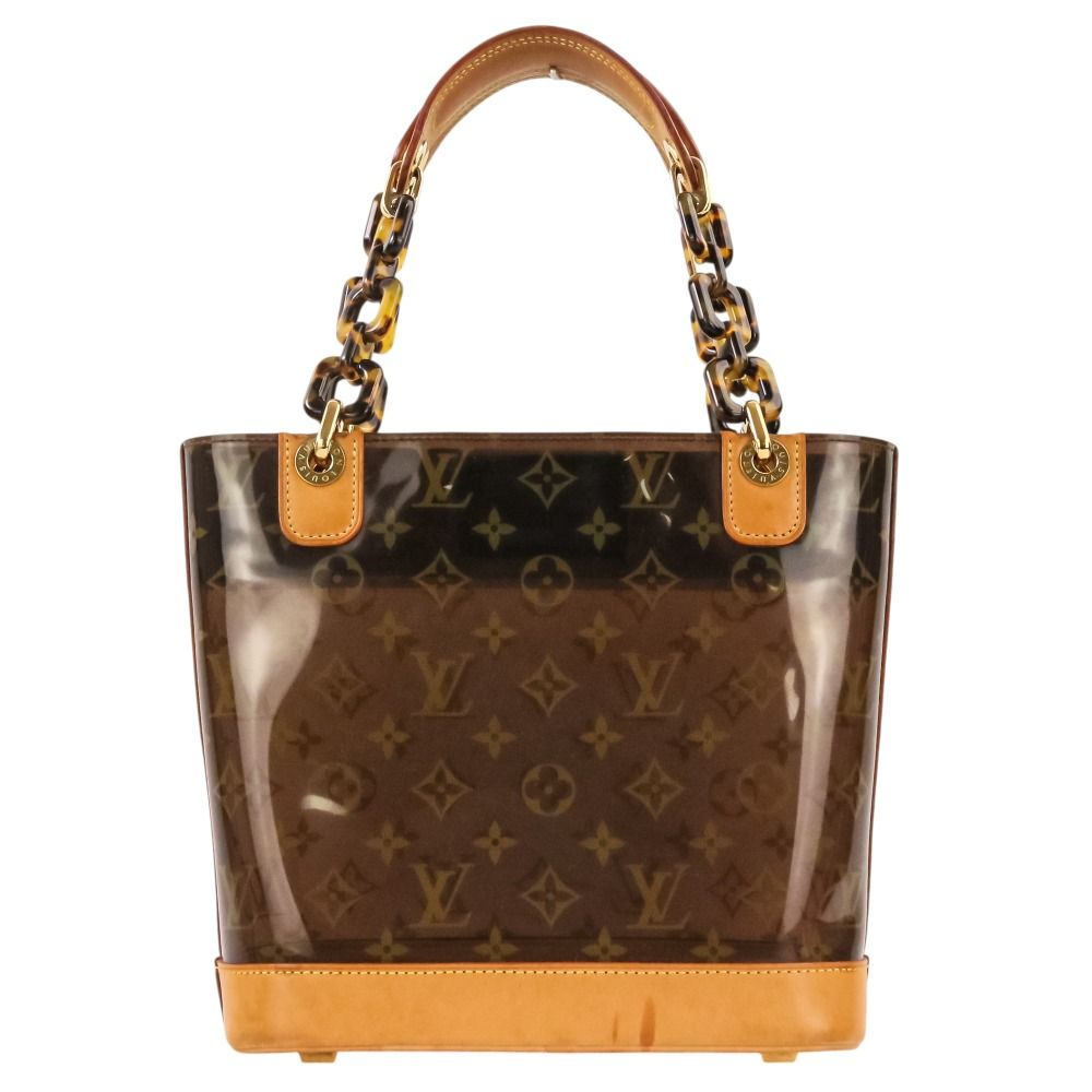 Louis Vuitton Cover Amble PM Vinyl Monogram Tote Bag Brown — view 3