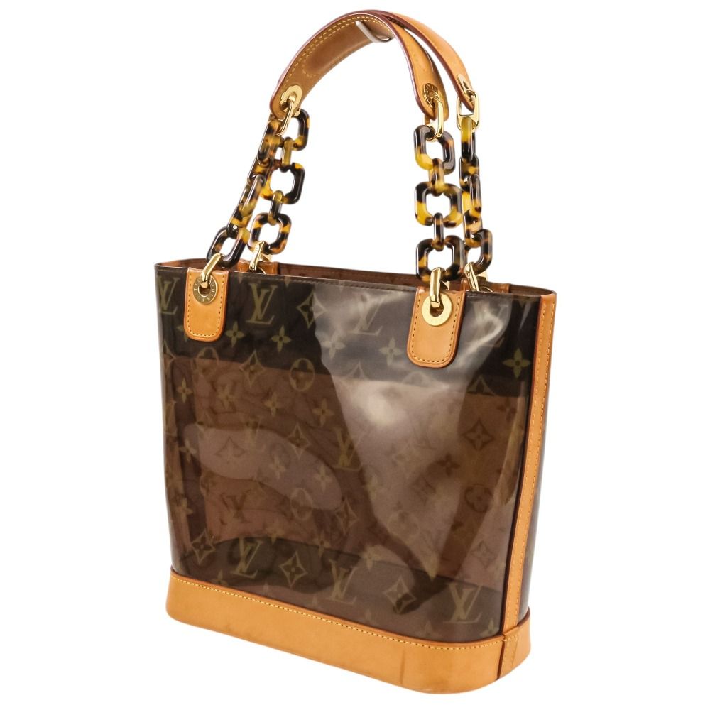 Louis Vuitton Cover Amble PM Vinyl Monogram Tote Bag Brown — view 7