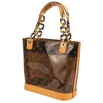 Louis Vuitton Cover Amble PM Vinyl Monogram Tote Bag Brown — view 7