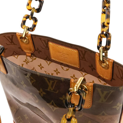 Louis Vuitton Cover Amble PM Vinyl Monogram Tote Bag Brown — view 8